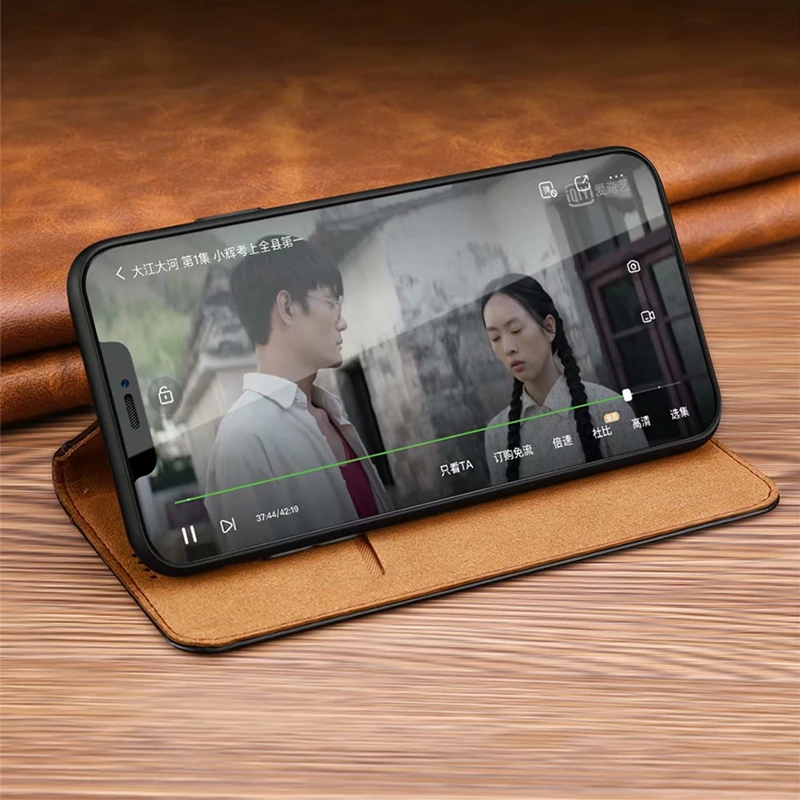 Роскошный чехол из натуральной кожи для iphone XS Max X XR Apple 7 Plus 8 полностью защищенный