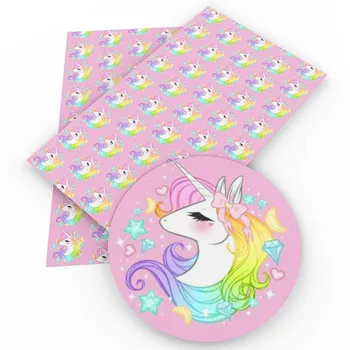

David accessories 30*140cm Cute Animal Horse Faux Synthetic Leather For Hair Bow Bow-knot Bags DIY Accessories,1Yc4298
