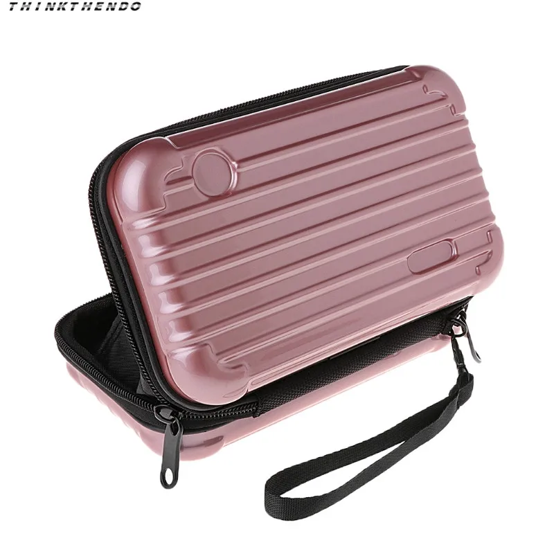 THINKTHENDO Fashion Women Mini Luggage Makeup Case Lady Girls Female Cosmetic Pouch Bag Toiletry Organizer Handbag New 10 Colors