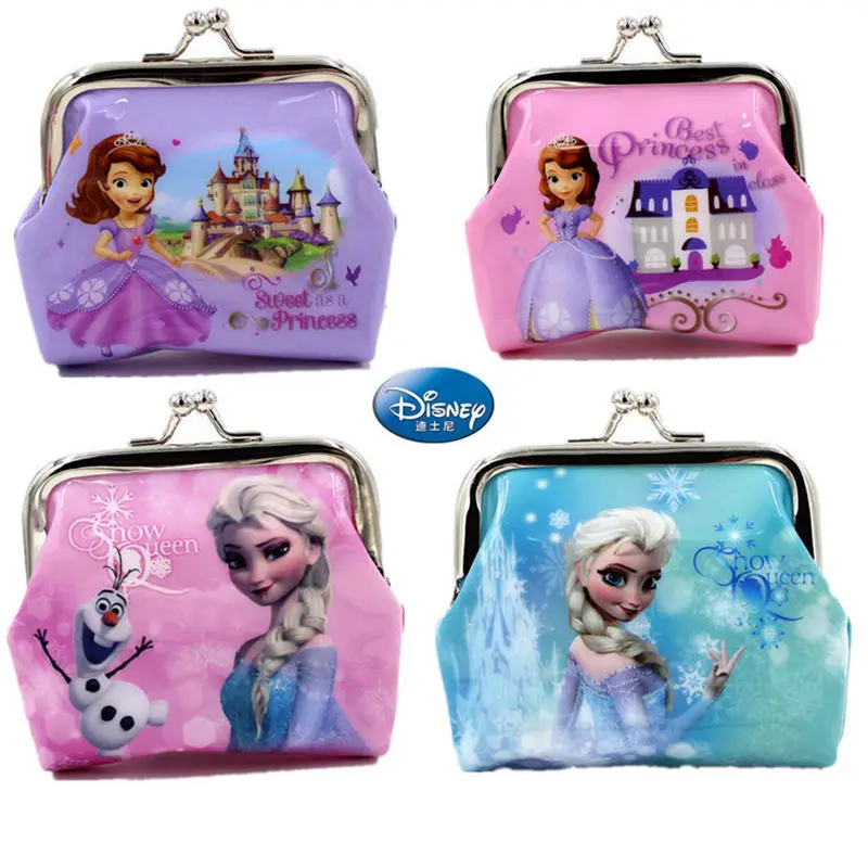 Disney Frozen Железный кошелек с пряжкой мультфильм принцесса Микки подарок Детская