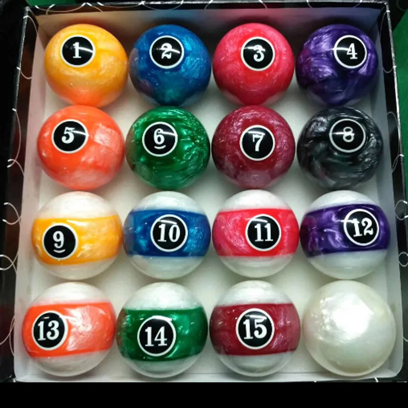 

2017 New Design Pool Table Billiard Ball Set 2 1/4" 57.2MM 2.25" 8 Ball complete set of Nine Balls Billliard Accessories