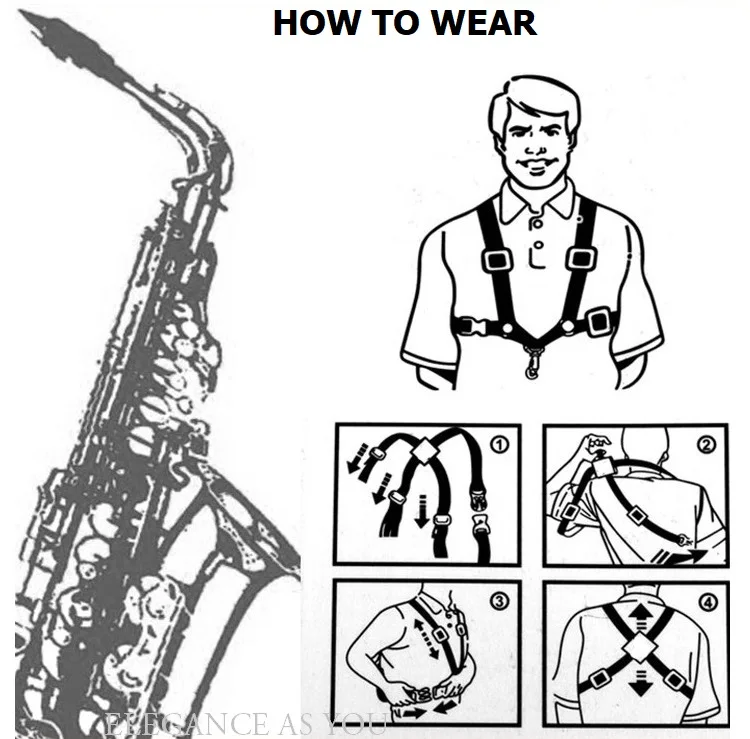 Французский универсальный ремень для саксофона крепкий прочный sachs подвесной ремень Sax ремень через плечо ремень для саксофона