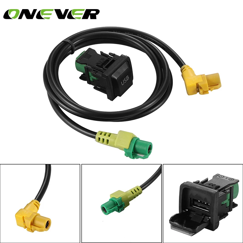 Автомобильный usb адаптер AUX Onever переключатель и Проводная проводка для VW RCD510/310 +/300