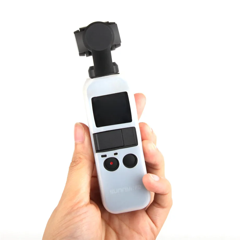 Osmo Pocket Silicone Cover with Strap Soft Silicone Gel Case Cover for DJI OSMO POCKET Anti-Lost Neck Strap Wrist Lanyard-11