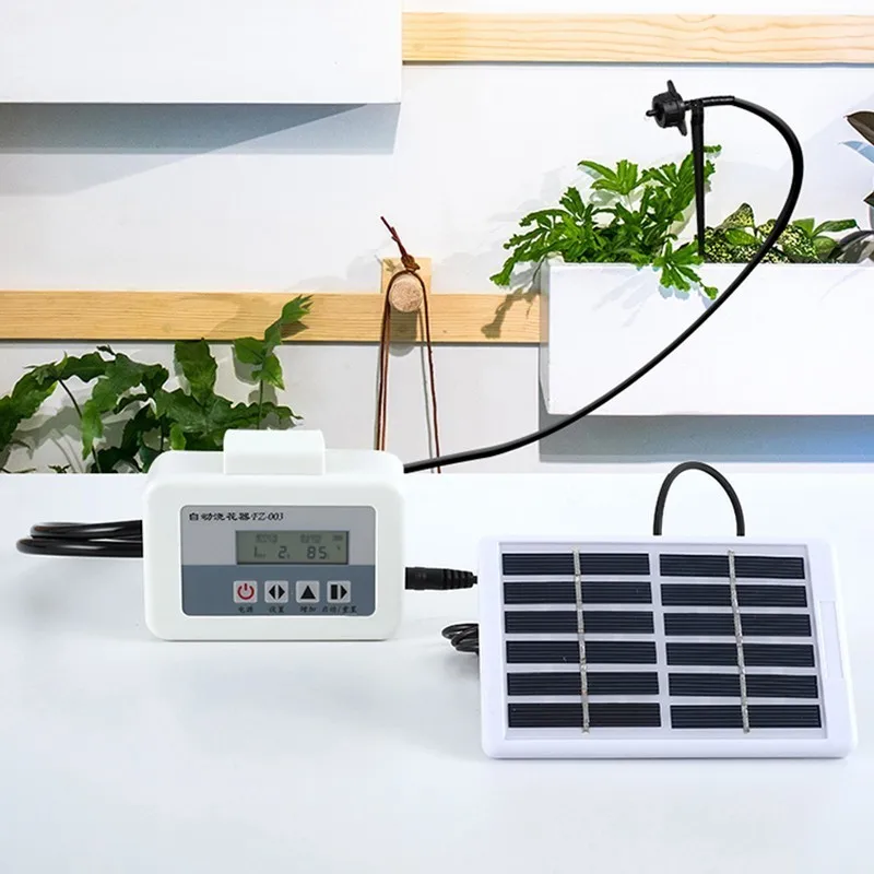 

Hot Solar Energy Automatic Watering Device Intelligent Water Pump Timer Irrigation System Garden Dripper Potted drip Sprinkling