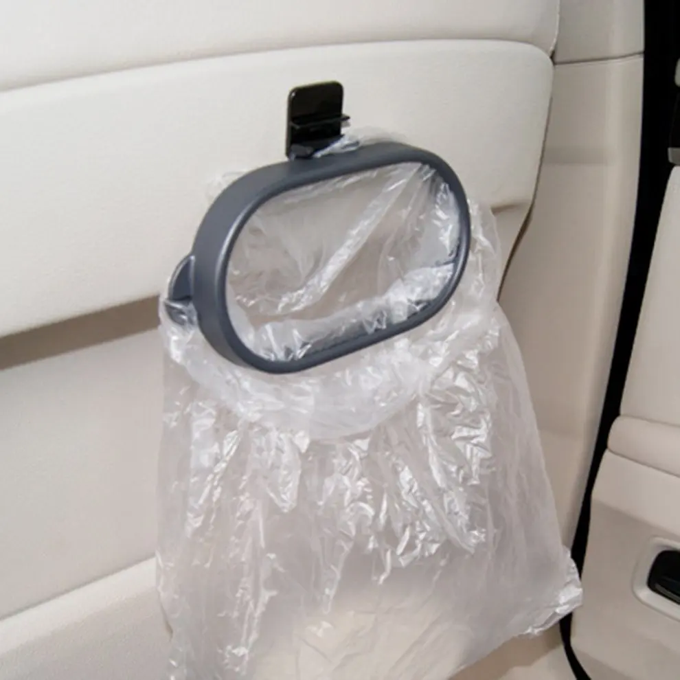 Rubbish Bin Car Organizer Trash Bag Rack Hanger Frame Garbage Bag Holder Car Storage Bag Holder