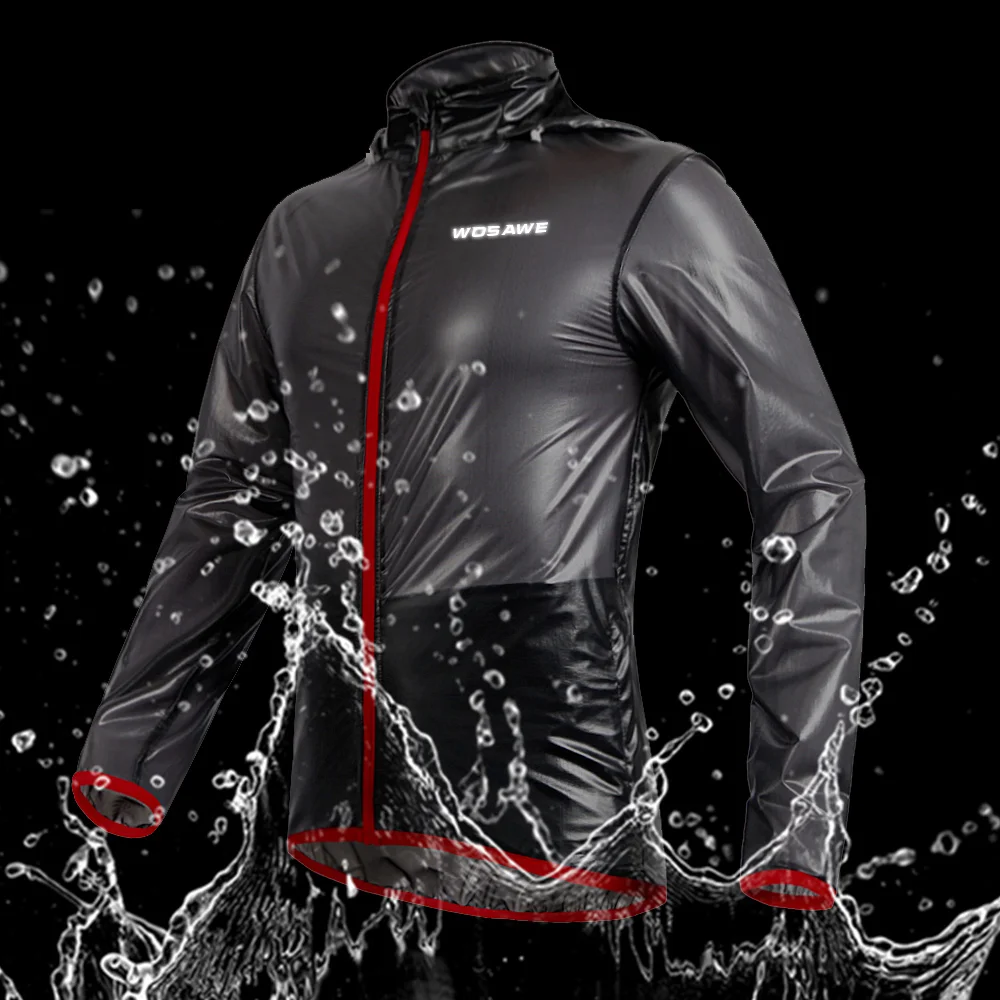 Women Solid Rain Outdoor Plus Waterproof Hooded Raincoat Windproof Jacket Coat X