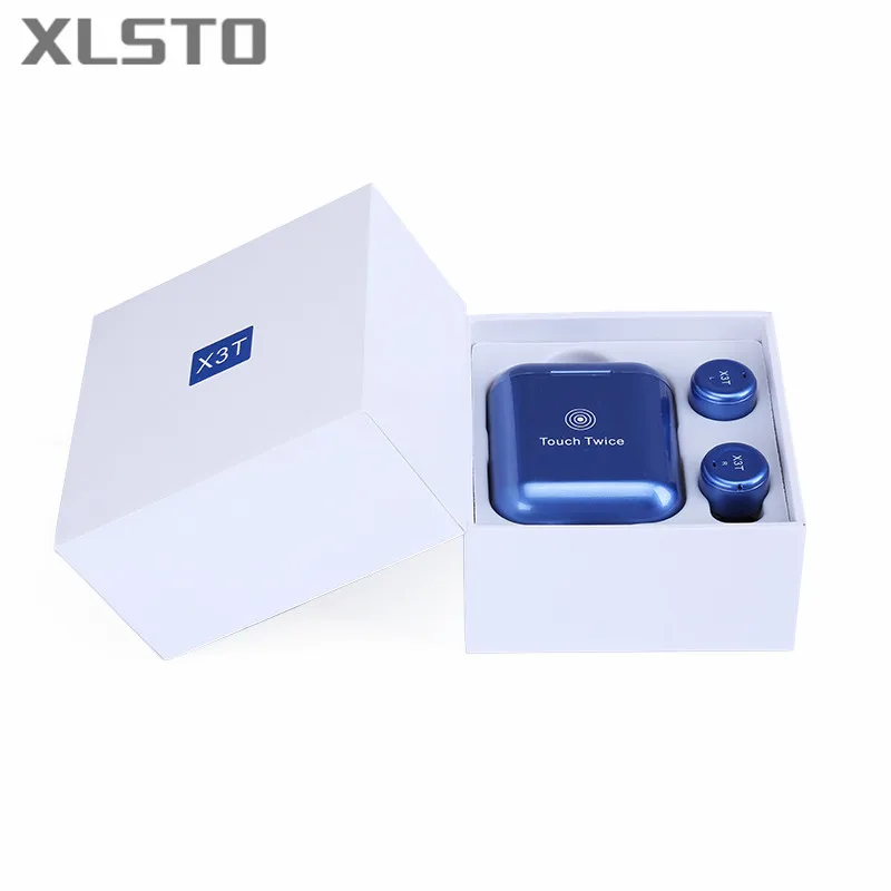 Беспроводная гарнитура XLSTO TWS X3T Bluetooth 4 2 наушники с зарядным устройством бас X1t X2T