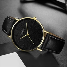 Geneva-reloj analógico de cuero para Hombre, accesorio de pulsera de cuarzo resistente al agua con calendario, complemento Masculino deportivo de marca de lujo con diseño militar