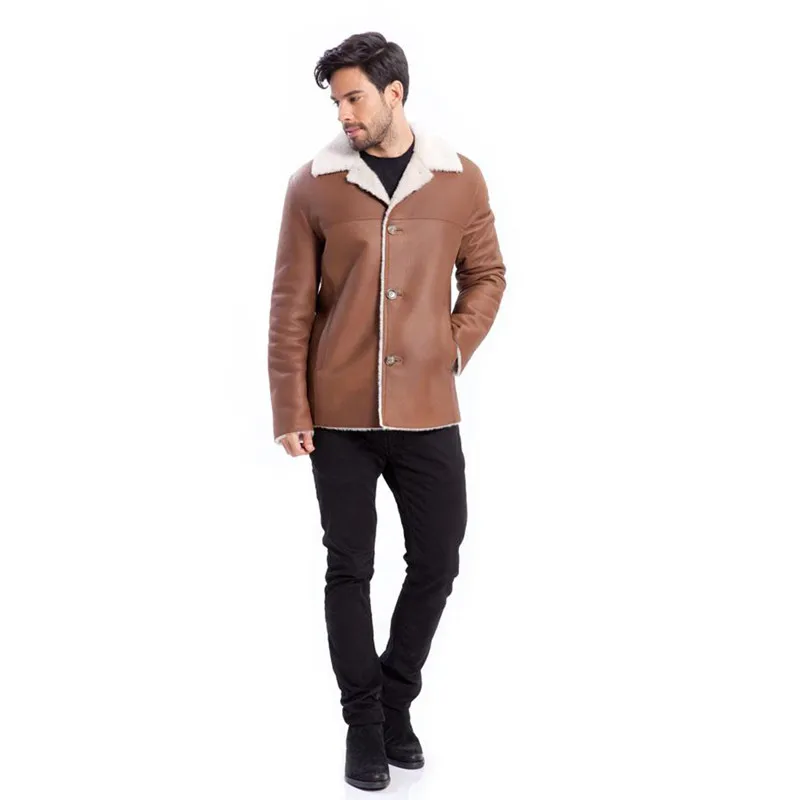 Aliexpress.com : Buy Mens Leather Jacket with Fur Lining