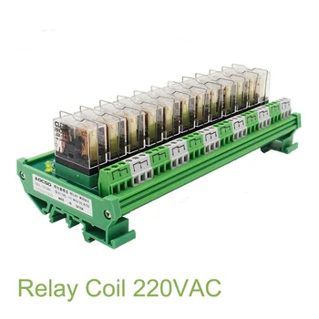 

12 Channel 1 SPDT DIN Rail Mount 220VAC Interface Relay Module