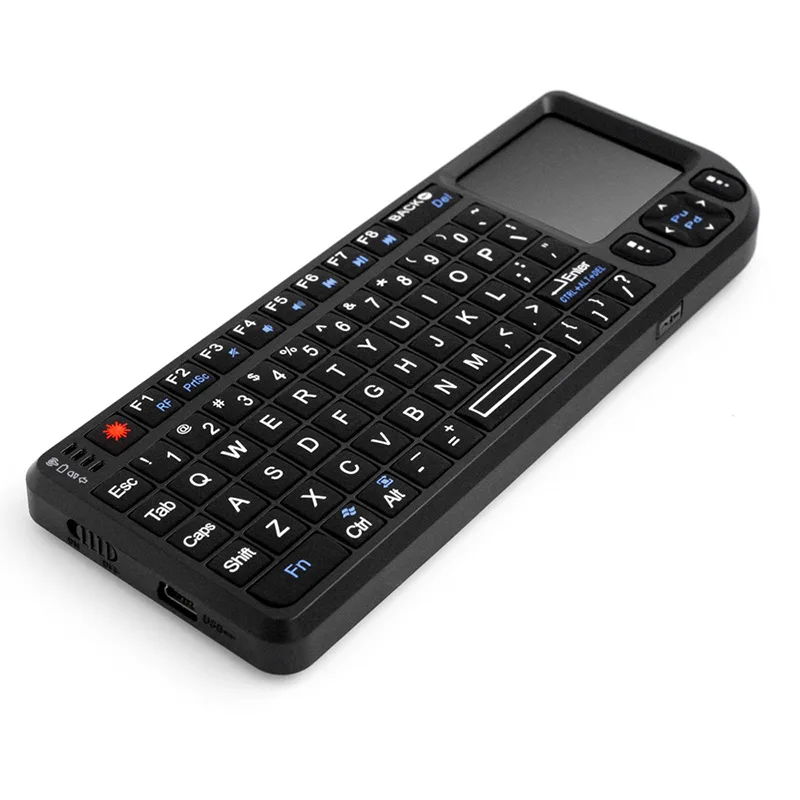 

Wireless Mini Bluetooth Keyboards Touchpad with Laser Pointer For iOS Windows Portable Lightweight Rechargeable Mini Keyboard