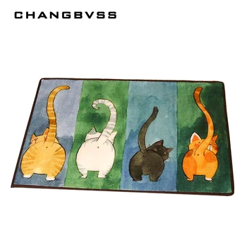 

Cartoon Cat Pattern Non-slip Bath Mats,Barthroom Carpet,Kitchen Floor Mats Carpets,Home Decor Doormat for Children Living Room