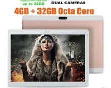 2017 Androide 5.1 10 pulgadas 3G tablet Octa Core 4 GB RAM 64 GB ROM 1280×800 IPS 5.0MP Dual Tarjetas SIM GPS de la Tableta 10.1 Del Ordenador Portátil de DHL envío