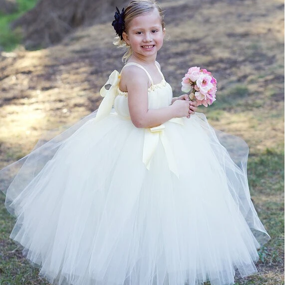 

2017 New Flower Girl Dresses Princess Ball Gown Wedding Party Dress Communion Pageant Dress for Little Girls Kids/Children Dress