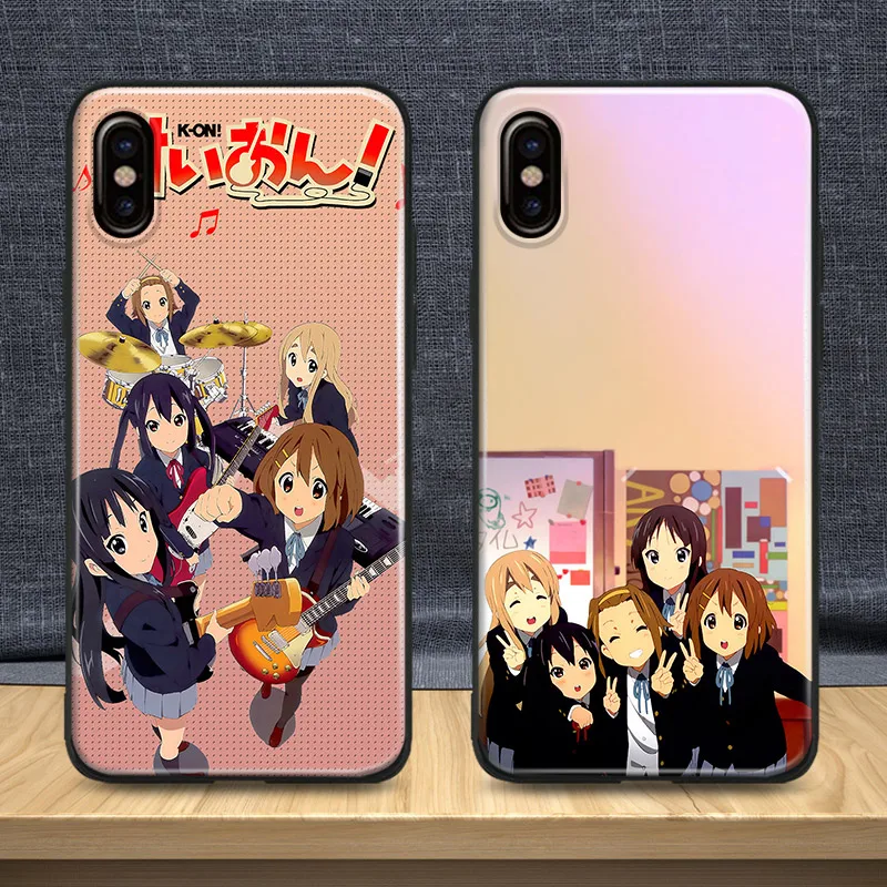 

k-on japanese anime Soft Silicone Phone Case Cover Shell For Apple iPhone 5 5s Se 6 6s 7 8 Plus X XR XS MAX