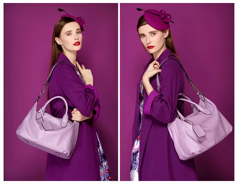 Nucelle women genuine leather handbag 4