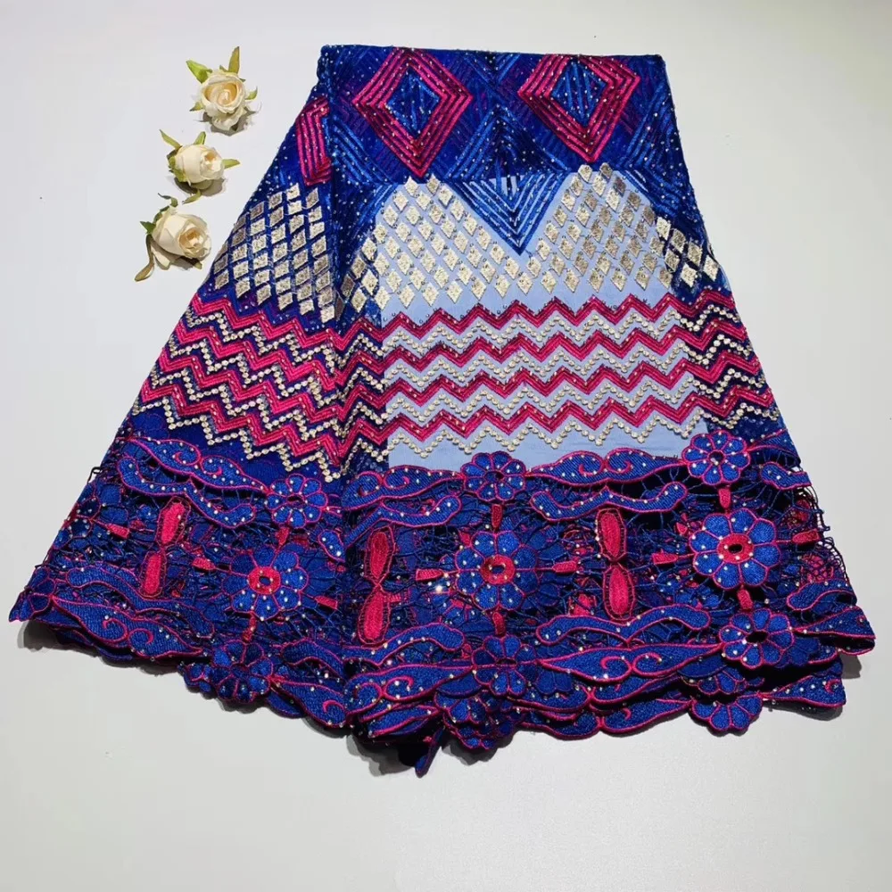 

French Net Lace Fabric 2019 top Latest African Lace Fabric With Embroidery Mesh Tulle Lace Fabric High quality Nigerian NX009q