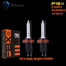 2 шт. H11 5500 K HID XENON 55 Вт светодиодные фары HID лампы Высокий свет очень яркий