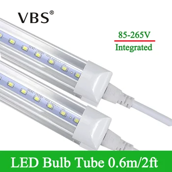 

1pcs Integrated LED Bulbs Tubes T8 2ft 10W Led Tube T8 48LEDs SMD2835 Super Bright 1000lm Led Fluorescent Lights AC85-265V CE