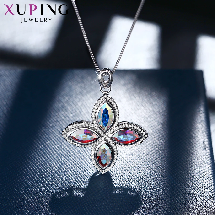 Xuping Jewelry Pendant Necklaces Crystals from Swarovski Romantic Sweet Little Fresh Girl Women Wedding Party Gifts S161-40496