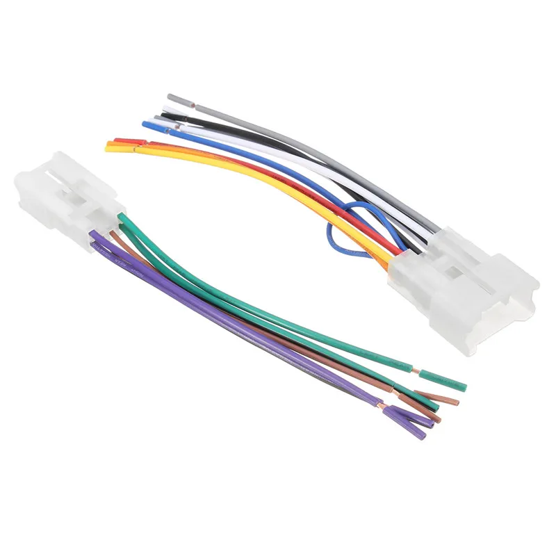 

KROAK 2Pcs Car Auto Stereo CD Player Radio Wire Harness Adapter Connector Cable For Toyota/Scion/Subaru