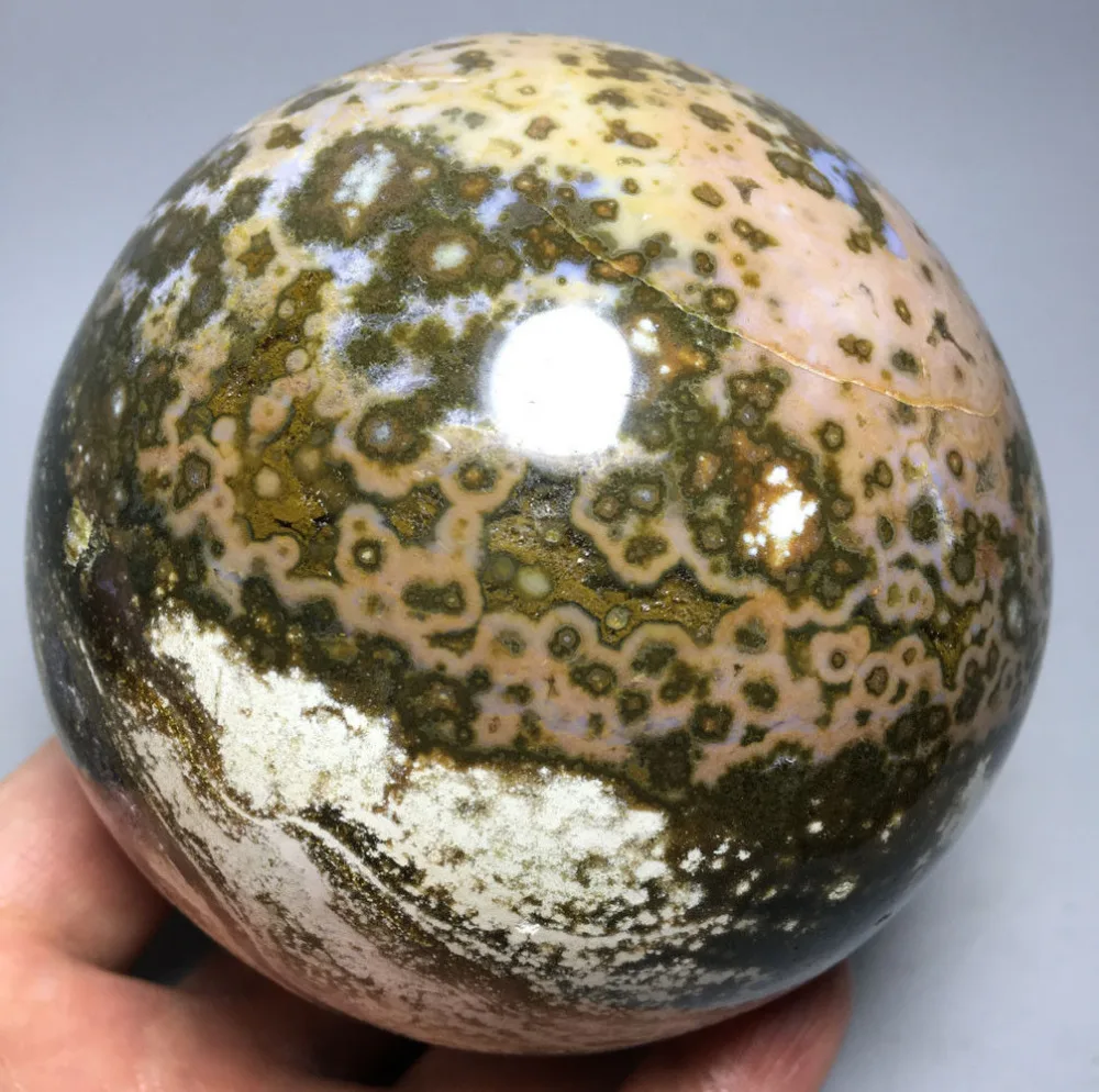 

1226g RARE NATURAL OCEAN JASPER QUARTZ CRYSTALBALL HEALING crystals stone