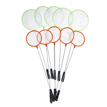 

S M 5PCS/Set Portable Fish Net Filter Shrimp Fishing Fish Tank Aquarium Dense Mesh Small Pore Tool Random color