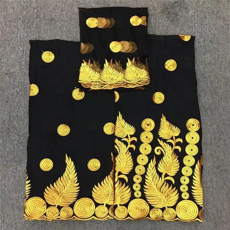 

HL!African Cotton Lace Fabrics High Quality Double Color Nigerian Clothes Lace Fabric Square Swiss Voile Lace ! P41483