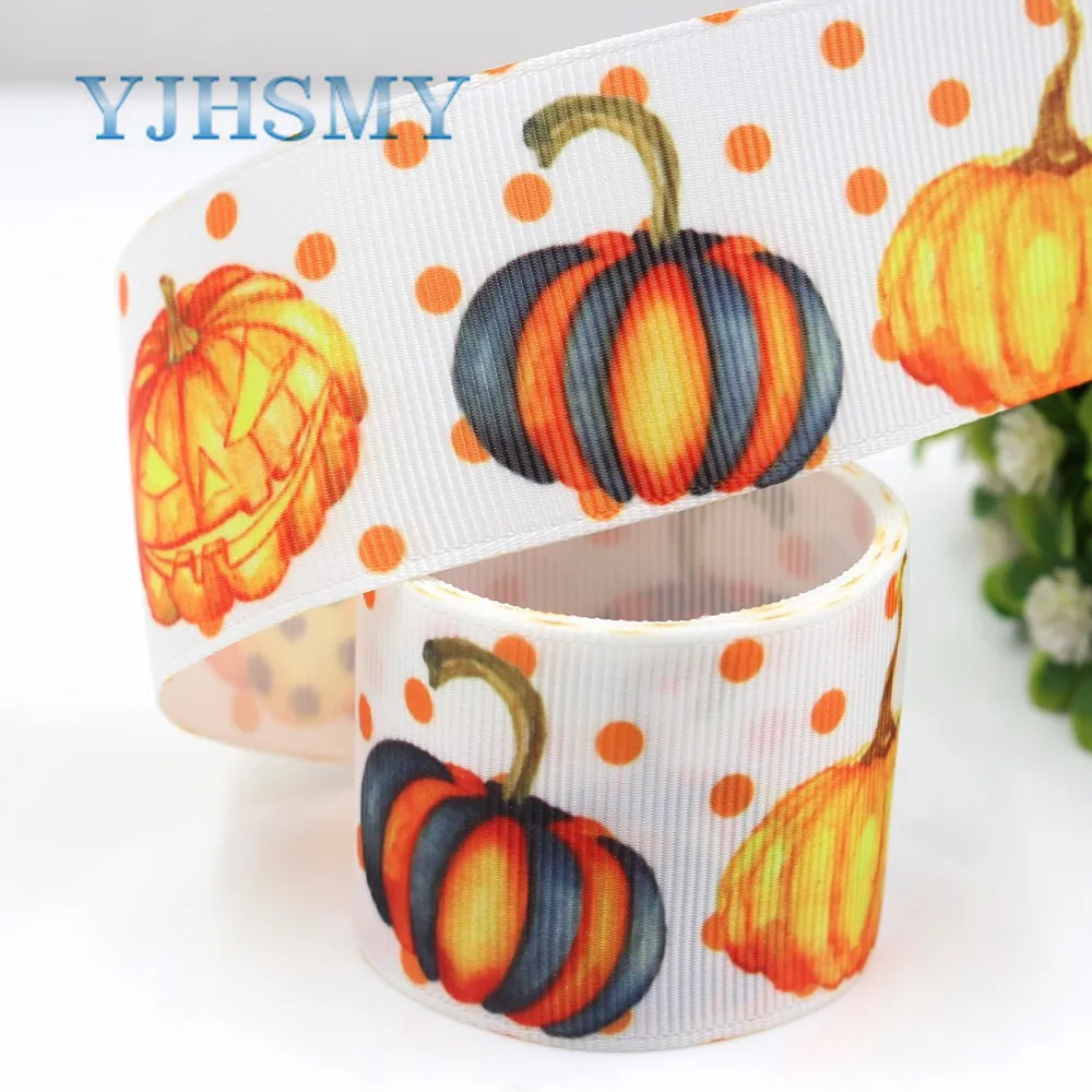 

YJHSMY G-18914-1116,10 yards,38 mm Halloween Ribbons Thermal transfer Printed grosgrain,Gift wrapping DIY Handmade materials