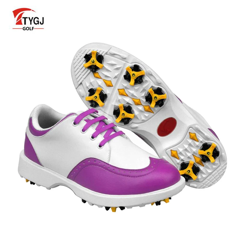 

TTYGJ Golf Shoes Women Waterproof Leather Shoes Zapatos De Mujer Sneakers On a Platform Golf Hombre Free Shipping