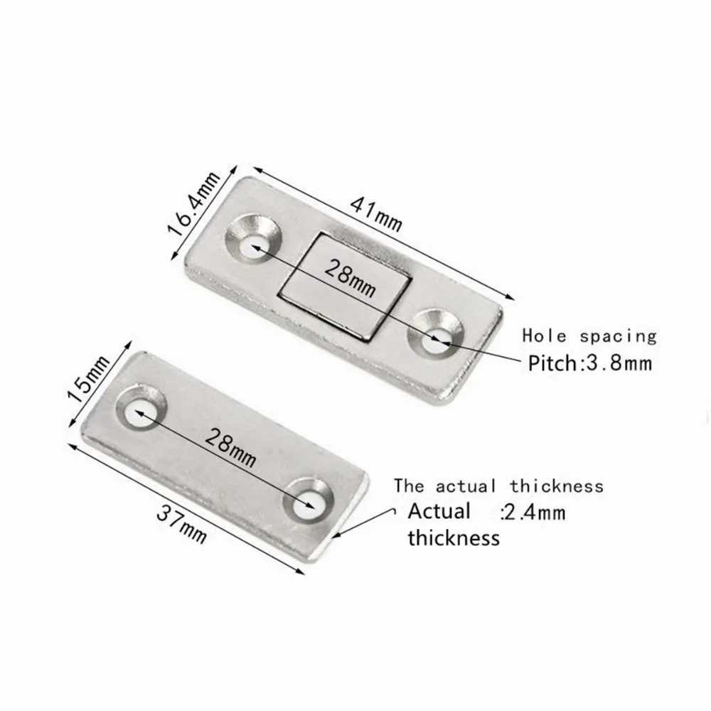 Ультра-Тонкий Невидимый присоска для раздвижной двери, шкаф для двери, Магнитный двойной магнит, раздвижные двери, шкаф, присоска, magn