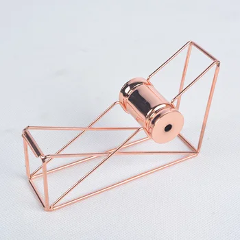 

Luxury Rose Gold Hollow Tape Dispenser Masking Tape Cutter Washi Tape Storage Organizer Adhesive Tape Holder
