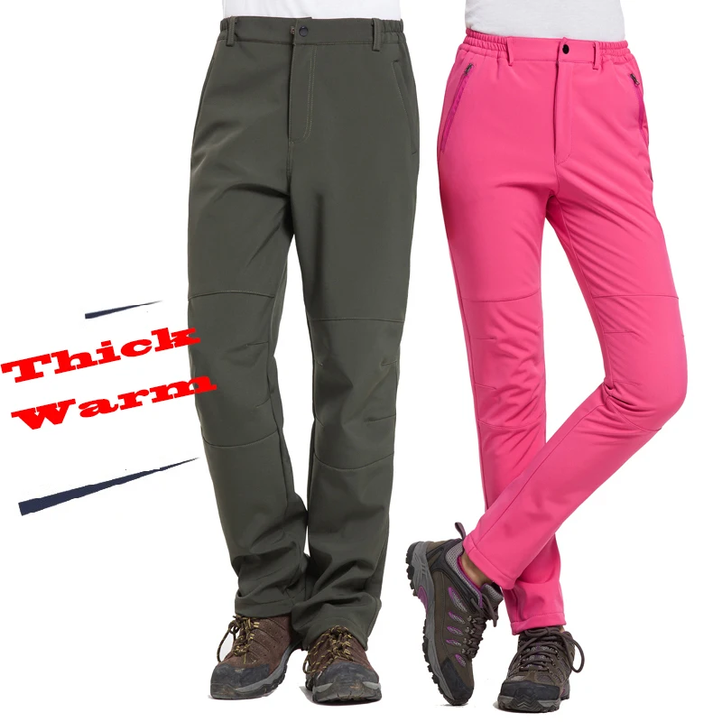 Cena NUONKEO zimowe spodnie do wędrówek pieszych mężczyźni kobiety wodoodporne Softshell spodnie polarowe sporty narciarskie spodnie sportowe Pantalon Trekking Hombre PM11