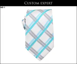 Доставка EMS или DHL, 100 шт. 2017 Мужская общие молния галстук Бизнес блок легко вытащить галстук Любители полиэстер плед neclwear