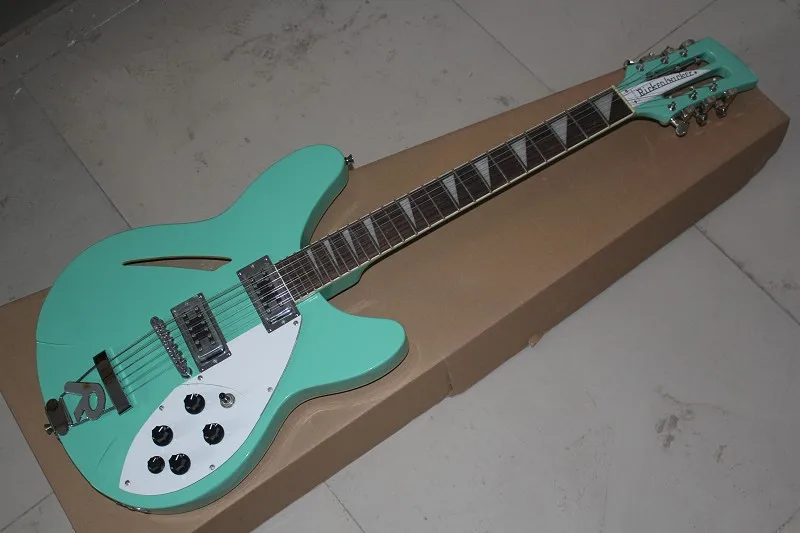 

High Quality Custom Shop Rosewood fingerboard Light green 12 Strings Rick electric guitar with R Tremolo -142-18