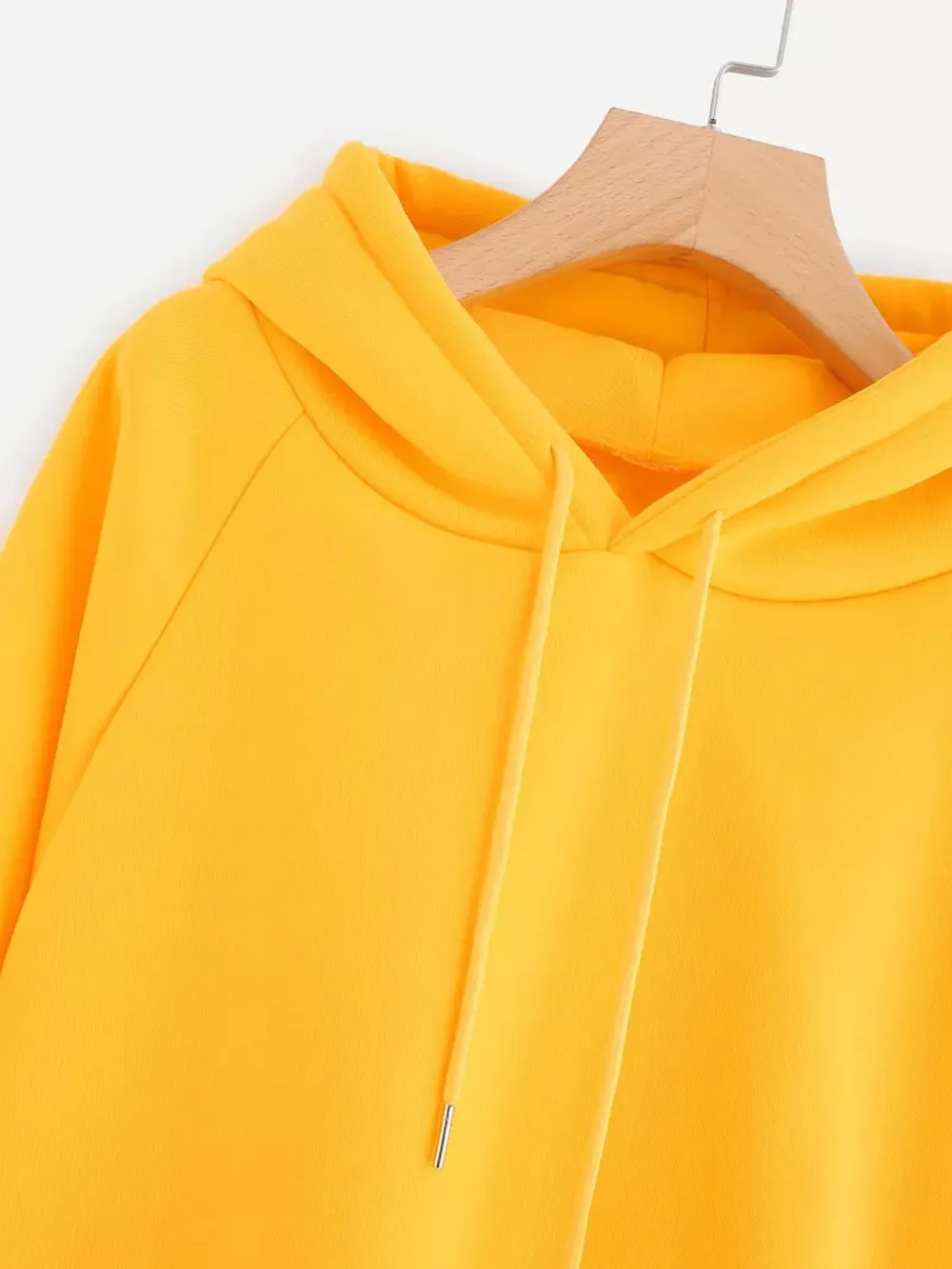 Yellow Hoodies Women Harajuku Sweatshirt Long Sleeve Hoodie Hooded Pullover Tops Blouse With Pocket Fashion Clothes f1