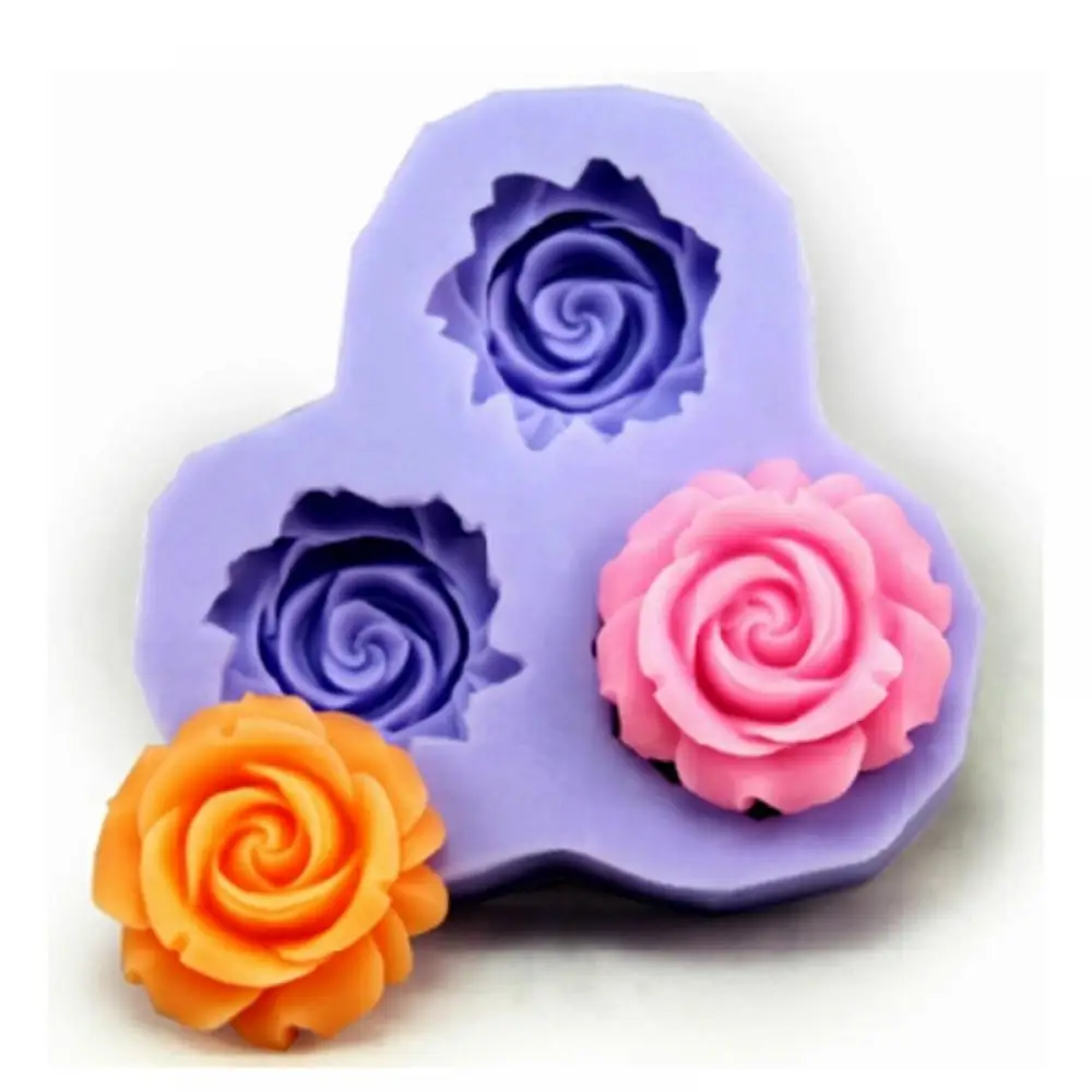 

3D Flower Fondant Cake Chocolate Sugarcraft Mold Cutter Silicone Baking Tool