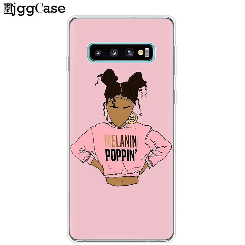 Melanin Poppin Aba Black Girl For Samsung Galaxy S10Plus S10E S10 Lite 5G + Cover For Samsung M10 M20 Soft TPU Case Phone Bags Melanin Poppin Aba Black Girl For Samsung Galaxy S10Plus S10E S10 Lite 5G + Cover For Samsung M10 M20 Soft TPU Case Phone Bags