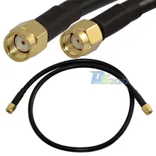 Высокое качество 1 шт 50 см RP-SMA штекер к RP SMA Мужской Женский контактный RF коаксиальный RG58 удлинитель