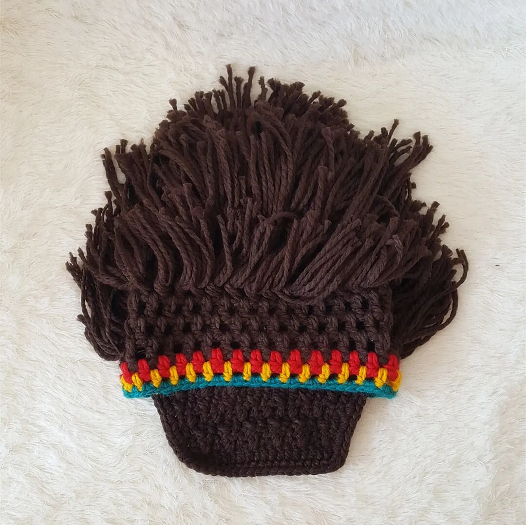 Вязаная мужская зимняя вязаная шляпа с усами Beanies Face Tassel маска велосипедиста Лыжная теплая шапка забавная шапка подарок новинка