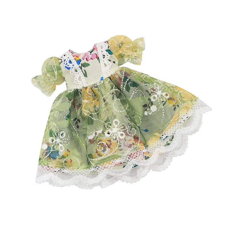 Blyth doll ледяное зеленое кружевное платье Милая одежда