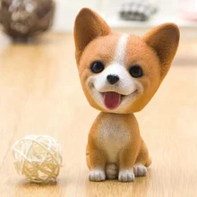 Автомобильная кивающая собака автомобили игрушки для приборной панели украшение авто Декор кулон кивком качающаяся голова куклы подвесные аксессуары