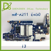 For Lenovo AIVE1 NM-A211 E450 laptop motherboard ThinkPad Edge E450 mainboard rev1.0 100% tested with i3 cpu gaphics card