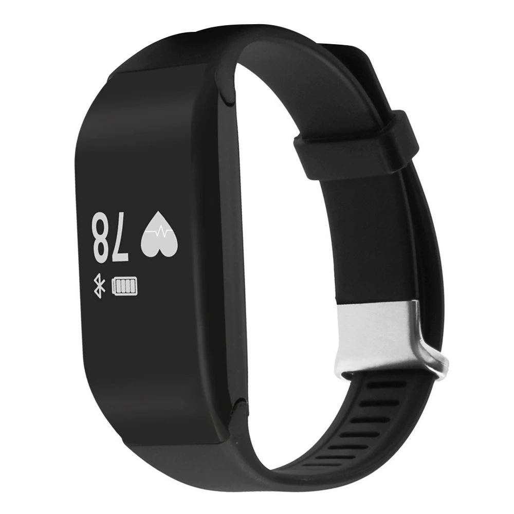 H3 Bluetooth 4,0 IP67 водонепроницаемый OLED Дисплей браслет для смарт-часов сердечного ритма шагомер(черный