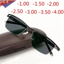 Новые деловые фотохромные солнцезащитные очки для близорукости для женщин и мужчин, очки для близорукости, оправа для линз, солнцезащитные очки для близорукости, очки для близорукости