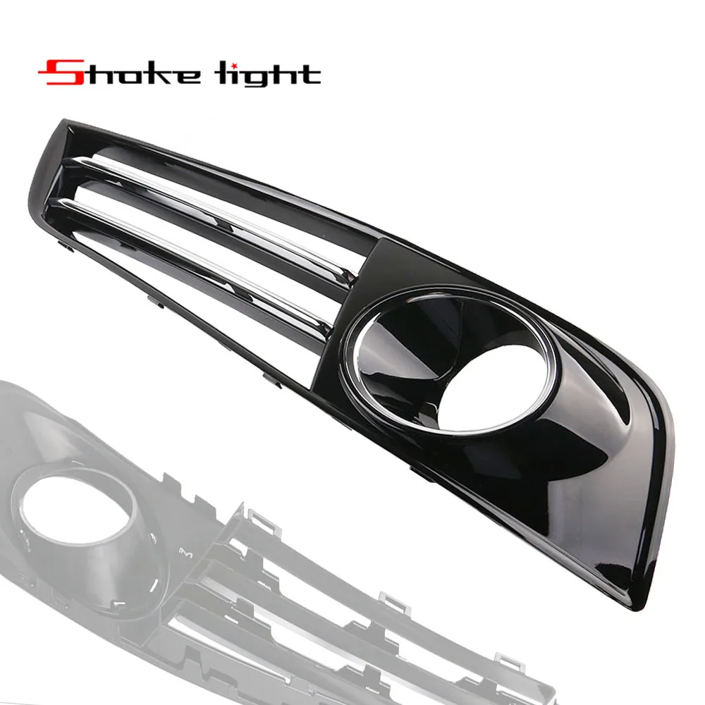 

Fit Audi A8 D4 S8 Quattro 2010-2013 Front Right Bumper Fog Light Grille 2 Bars Chorme Cover 4H0807680E 4H0807680J 4H0807680