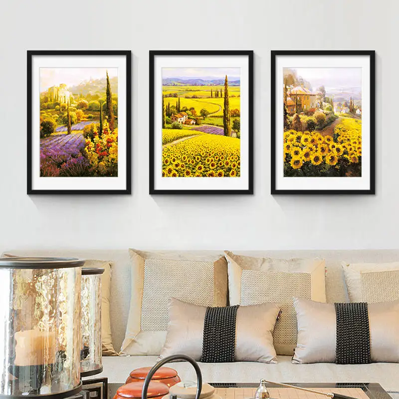 Sunflower-Field-Nordic-Art-Painting-Flower-Sea-Canvas-Wall-Picture-Pastoral-Mural-Drawing-Ornament-for-Home (1)