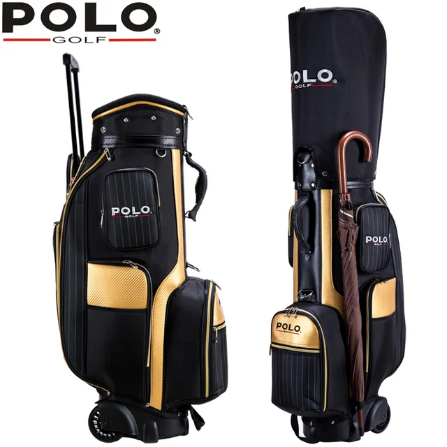 Famous Brand Golf Travel Wheels Standard Stand Caddy Bag Complete Golf