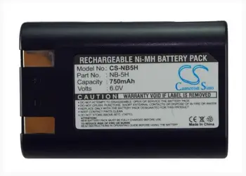 

Cameron Sino 750mAh battery for CANON PowerShot 600 A5 Zoom A50 D350 S10 S20 NB-5H Camera Battery